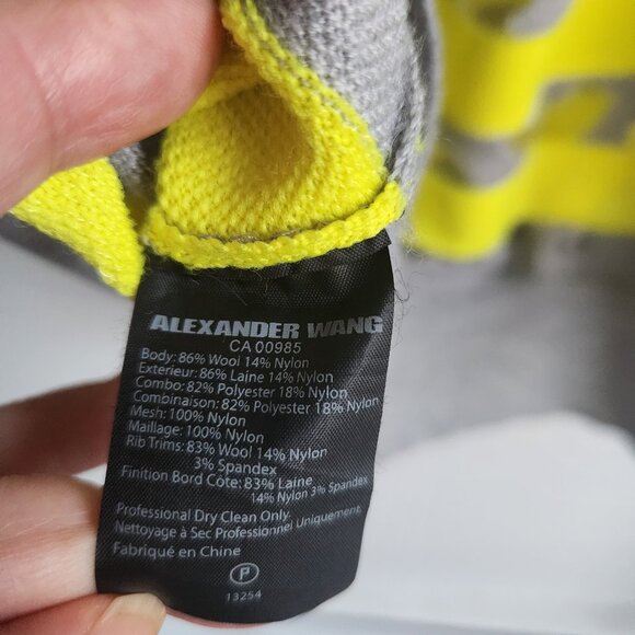 Alexander Wang Wool Mesh Tunic - Sz L - Picture 10 of 13